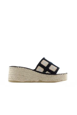 zueco crochet negro Vinci