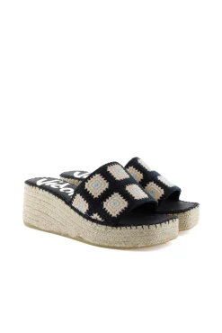 zueco crochet negro Vinci