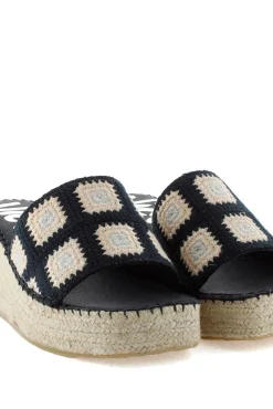 zueco crochet negro Vinci