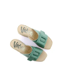 Zueco en bost verde Vinci