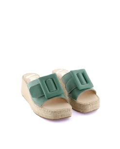 Zueco en bost verde Vinci