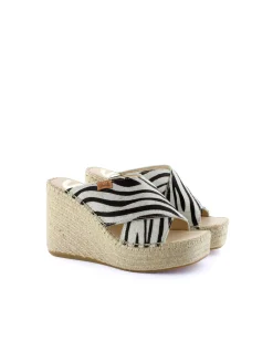 Zueco en horsy cebra Monet