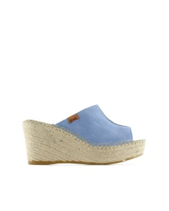 Zueco en serraje jeans Dominica