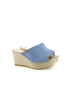 Zueco en serraje jeans Dominica