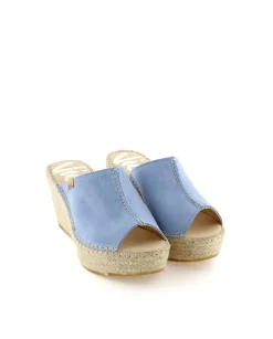 Zueco en serraje jeans Dominica