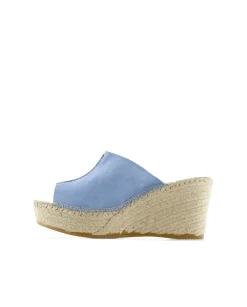 Zueco en serraje jeans Dominica