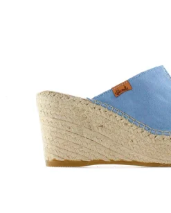 Zueco en serraje jeans Dominica